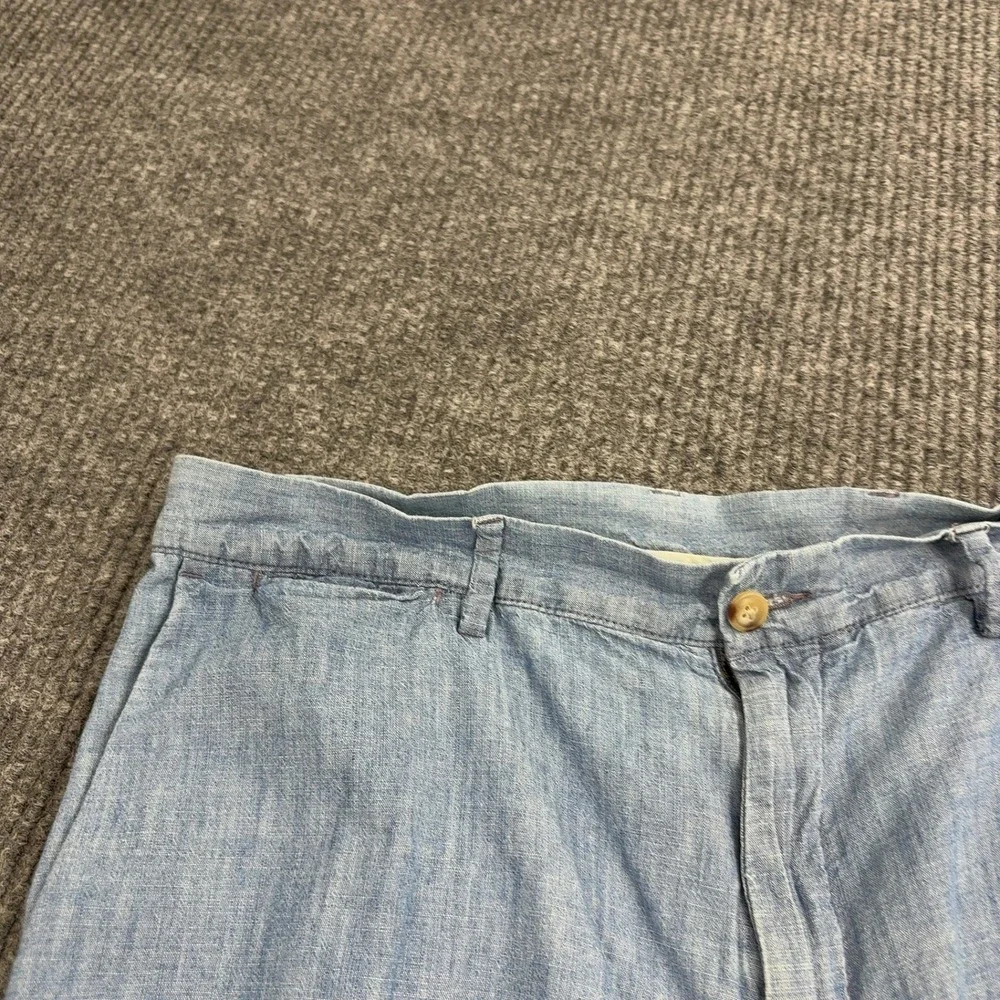 Polo Ralph Lauren Shorts Mens 35 Blue Cotton Chambray‎ Denim Casual Preppy